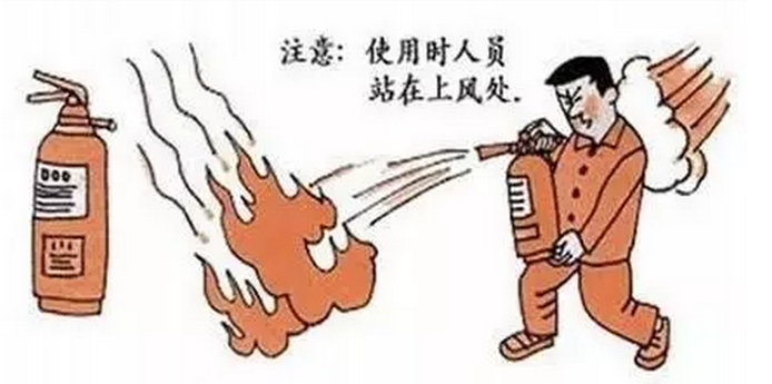 使用人员站在上风处